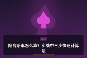 【扑克数学】隐含赔率怎么算？实战中三步快速计算法