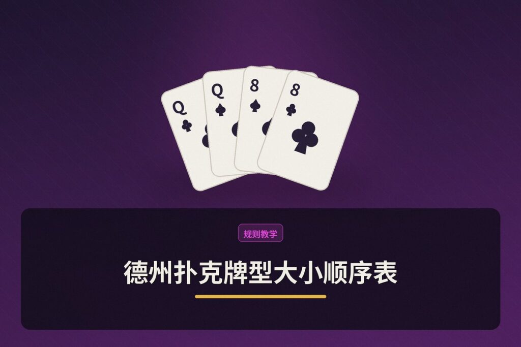 德州扑克牌型大小顺序表 - 德州扑克牌型大小顺序表：从高牌到皇家同花顺的完整解析